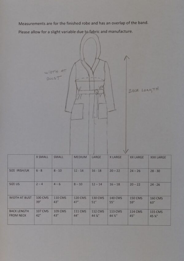 Irish Linen Robe Anne O'Mahony Dressmaker Bespoke Clothing for Women