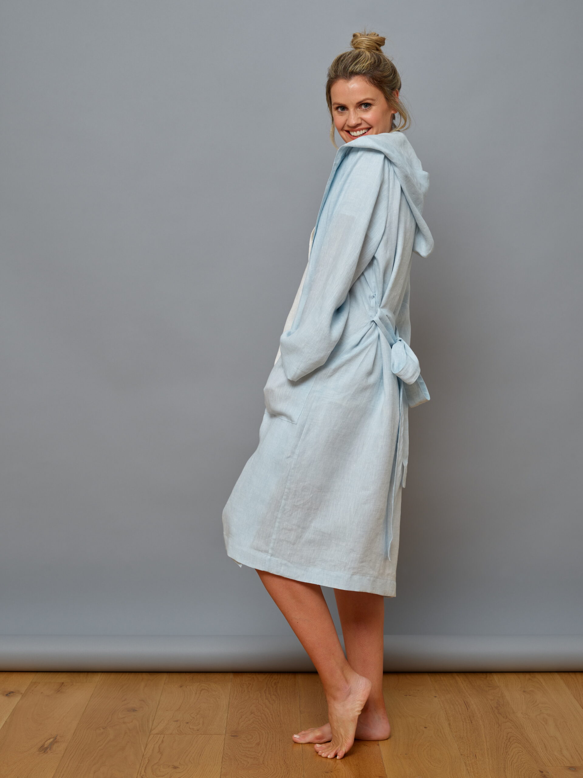 Irish Linen Robe Anne O'Mahony Dressmaker Bespoke Clothing for Women